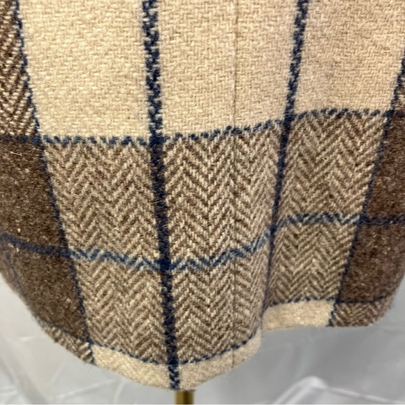 Vintage Bianca Plaid Single Button Wool Blazer Jacket Womens 12 Preppy Classic - Picture 13 of 15